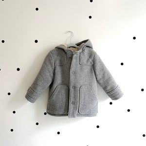 Zara duffle coat, grey, toddler size 3/4
